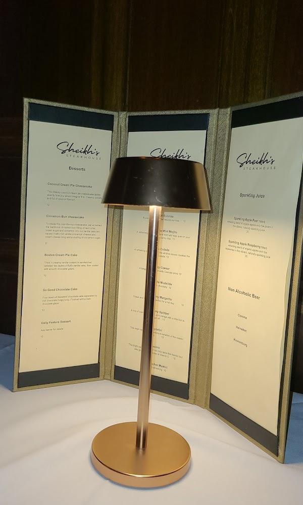 Sheikh's Steakhouse Restaurant Niagara Falls Menu image 1